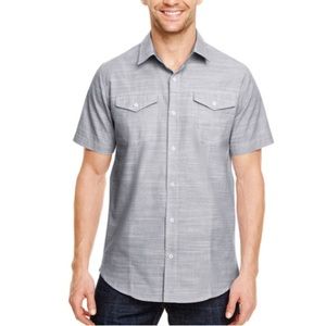 NEW Burnside Men's Textured Woven Shirt Size:M